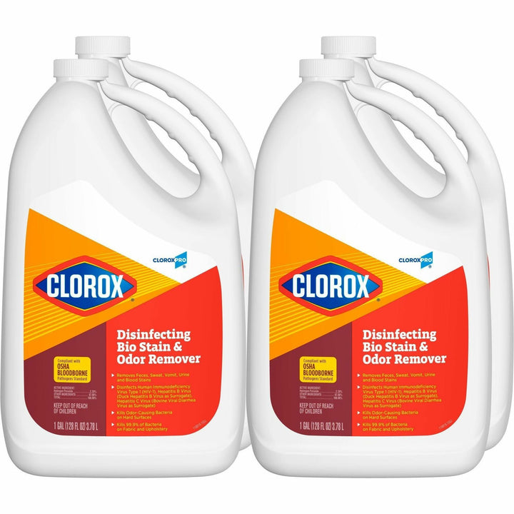 Image of Clorox® Disinfecting Bio Stain and Odor Remover, 128 fl oz, 4/CT,TLT