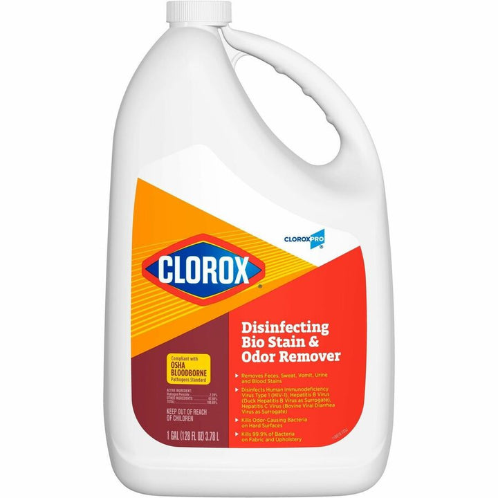 Image of Clorox® Disinfecting Bio Stain and Odor Remover, 128 fl oz, 4/CT,TLT