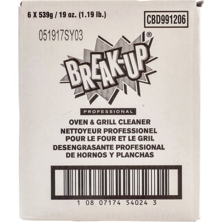 Image of Diversey Break-Up CBD991206 Professional Oven & Grill Cleaner, 19 fl oz (0.6 quart), Citrus Scent, Heavy Duty, Fast Acting, Tan, 1 Each