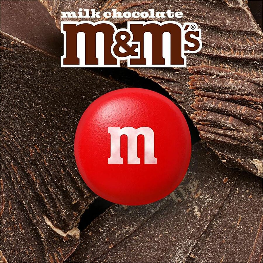 Image of M&M's SN55114 Milk Chocolate Candies, Milk Chocolate, 2.37 lb, 1 Bag