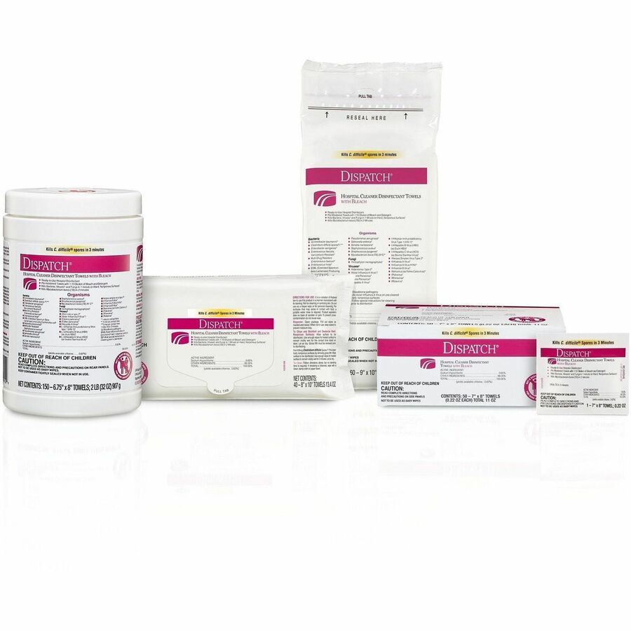 Image of Clorox® Disinfectant Towels, w/Bleach, 32 oz, 150/Canister, 8/CT,WE