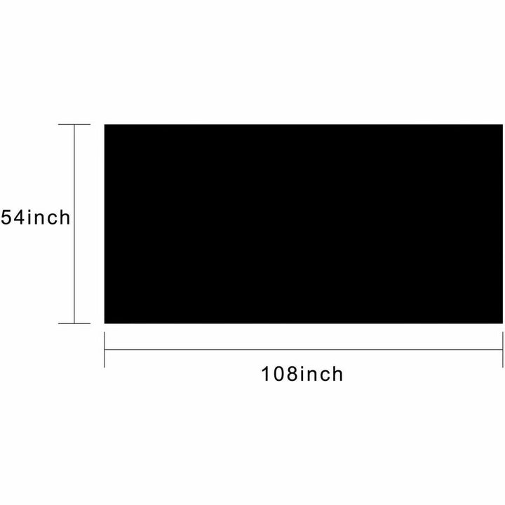 Image of Genuine Joe 00068CT Plastic Table Covers, 108" L x 54" Width, Plastic, Black, 6/Pack, 4 / Carton