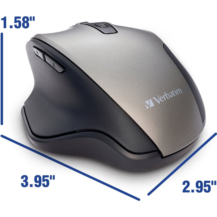 Image of Verbatim® Mouse, Blue LED, Wireless, Silent, Graphite