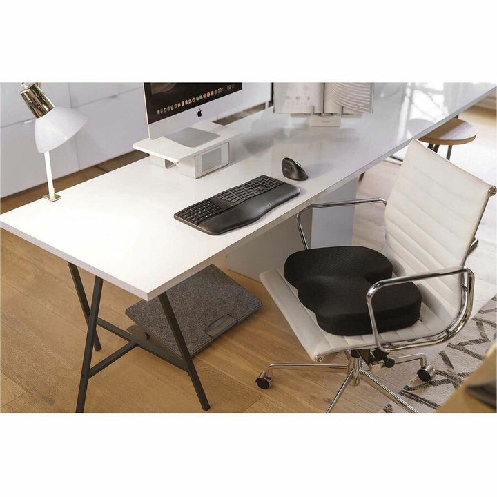 Image of Kensington® Pro Fit Ergo Wireless Keyboard and Mouse, 2.4 GHz Frequency, 30 ft Wireless Range, Black