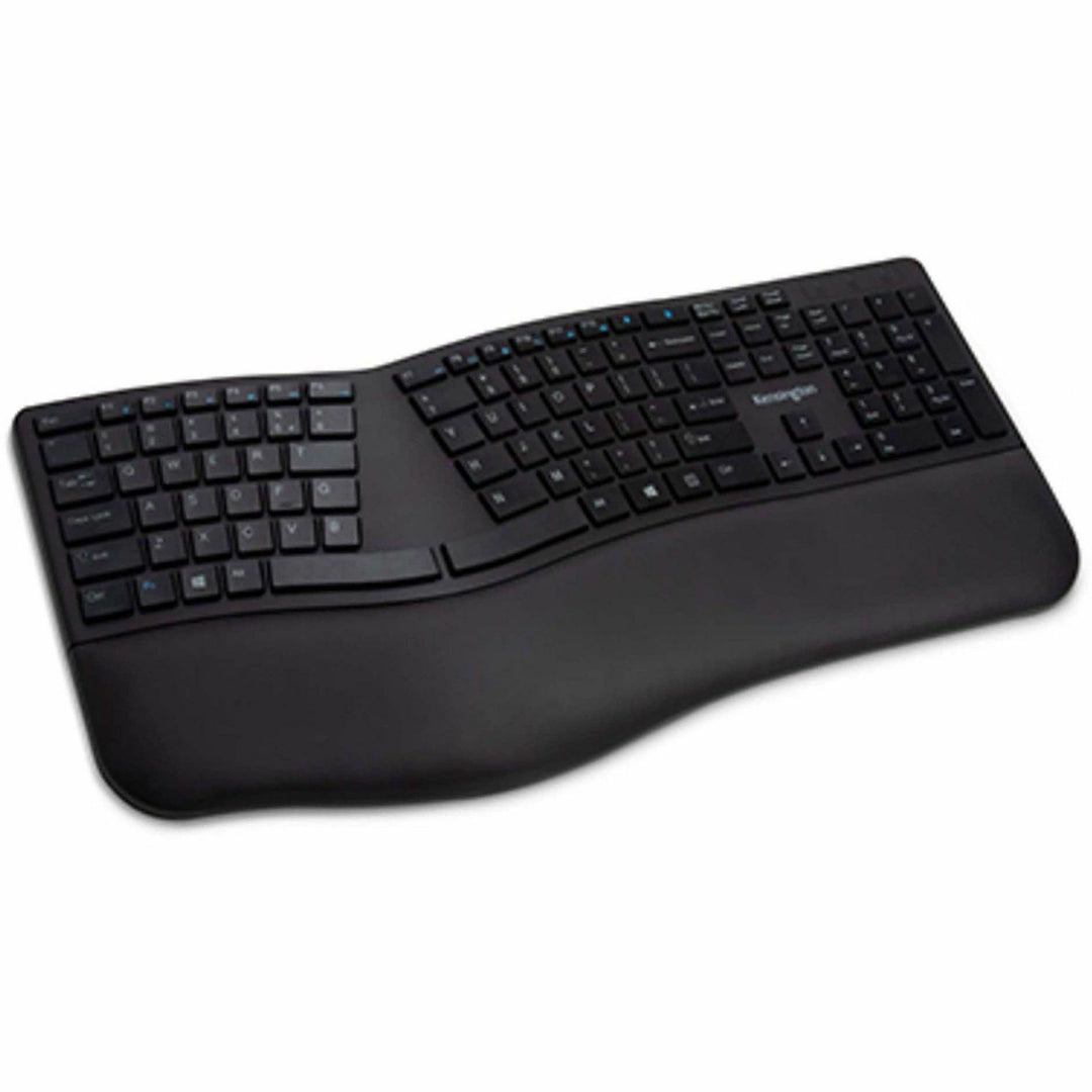 Image of Kensington® Pro Fit Ergo Wireless Keyboard, 18.98 X 9.92 X 1.5, Black