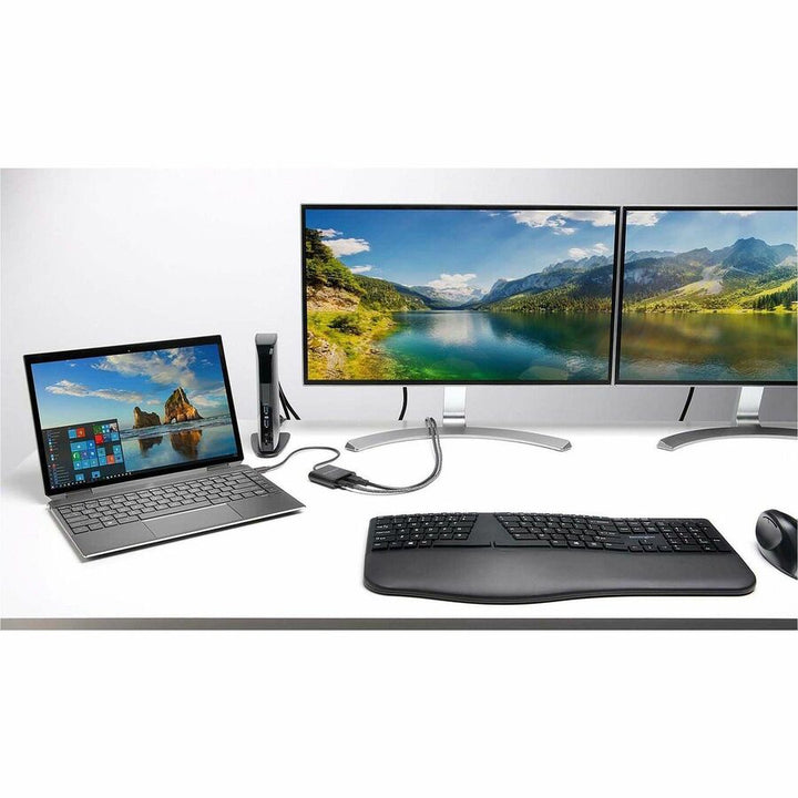 Image of Kensington® Pro Fit Ergo Wireless Keyboard, 18.98 X 9.92 X 1.5, Black