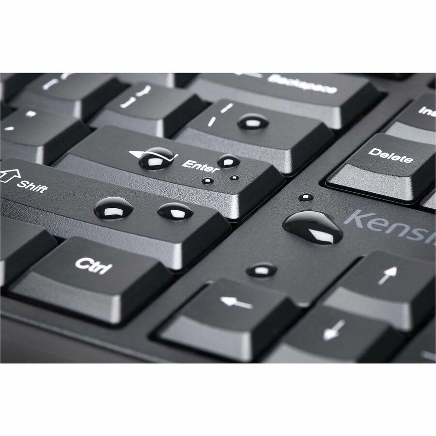 Image of Kensington® Pro Fit Ergo Wireless Keyboard, 18.98 X 9.92 X 1.5, Black