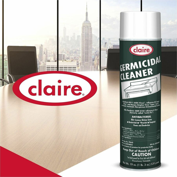 Image of Claire® Germicidal Spray, Foam, Antimicrobial, 19oz, 12/CT, GN