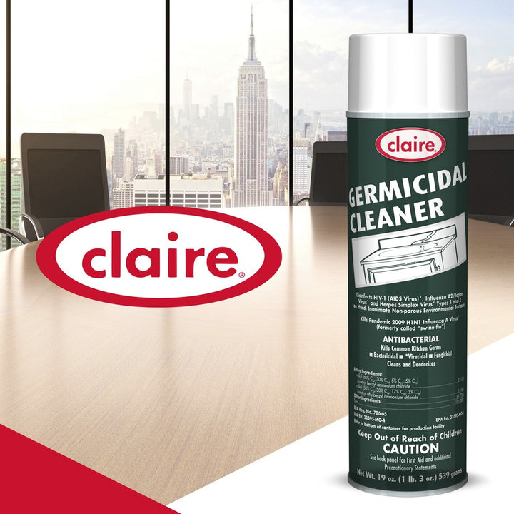Image of Claire® Germicidal Spray, Foam, Antimicrobial, 19oz, 12/CT, GN