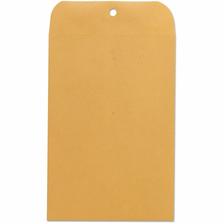 Image of Universal UNV35261 Envelope, Clasp, #63, 9 1/2" W x 6 1/2" Length, 28 lb, Clasp/Gummed Flap, Brown Kraft, Kraft Paper, 100 / Box