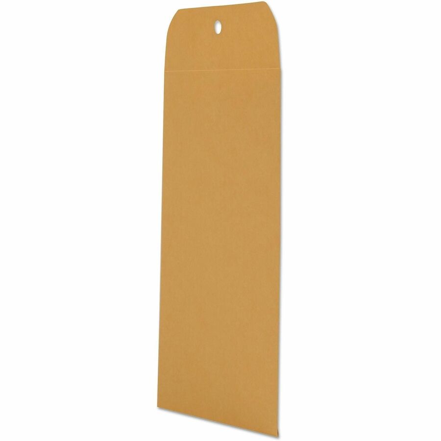 Image of Universal UNV35261 Envelope, Clasp, #63, 9 1/2" W x 6 1/2" Length, 28 lb, Clasp/Gummed Flap, Brown Kraft, Kraft Paper, 100 / Box
