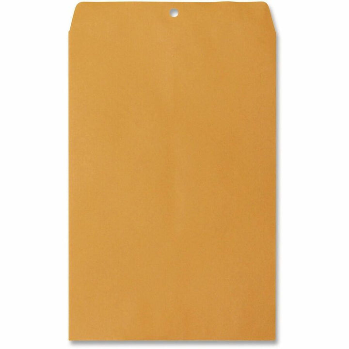 Image of Universal UNV35268 Envelope, Clasp, #98, 15" W x 10" Length, 28 lb, Clasp/Gummed Flap, Brown Kraft, Kraft Paper, 100 / Box