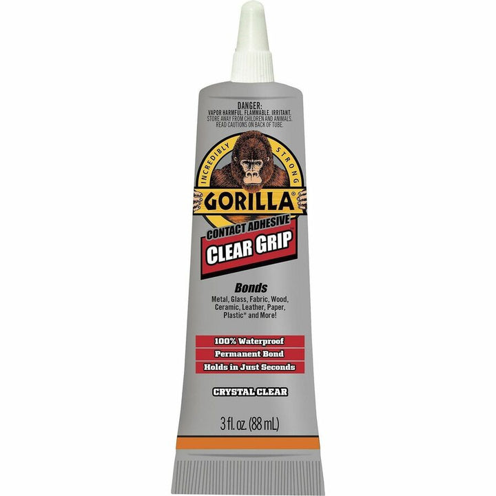 Image of Gorilla 8040001 Clear Grip Contact Adhesive, 3 fl oz, Clear, 1 Each