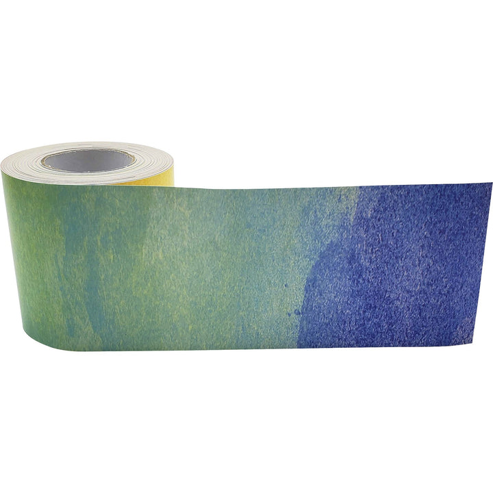 Image of Teacher Created Resources Border Trim, Watercolor, 3"Wx50'L, Multi