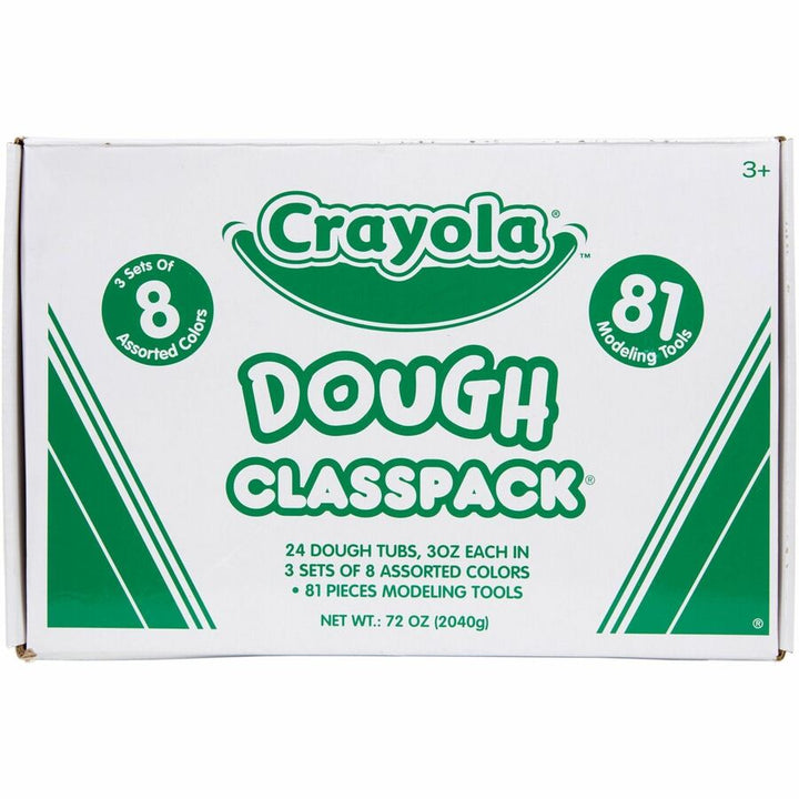 Image of Crayola® Dough Classpack, 3 Oz, 8 Assorted Colors With 81 Modeling Tools