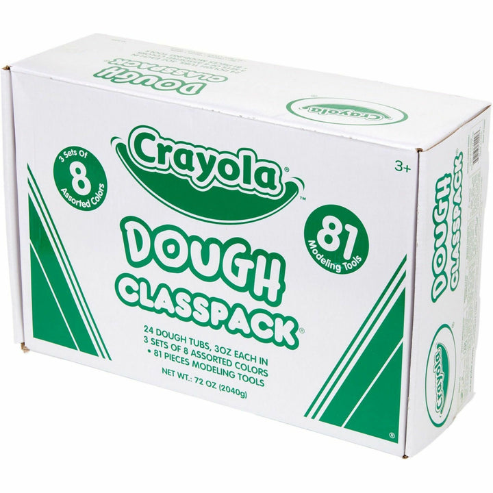 Image of Crayola® Dough Classpack, 3 Oz, 8 Assorted Colors With 81 Modeling Tools