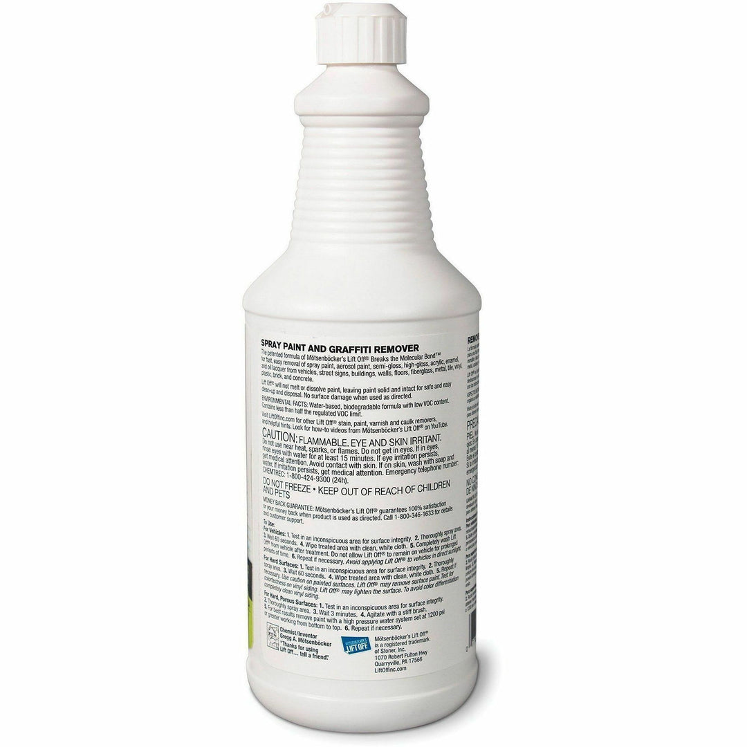 Image of Motsenbocker's Lift-Off® Graffiti Remover, Multi-surface, Water-based, 32oz, 6/CT, WE