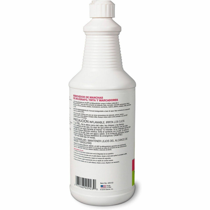 Image of Motsenbocker's Lift-Off® Ink Remover, f/Pen/Marker, Water-based, 32 oz, 6/CT, White