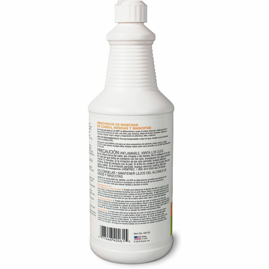 Image of Motsenbocker's Lift-Off® Stain Remover, Pet/Drink/Food, Multi-surface, 32oz, 6/CT, WE