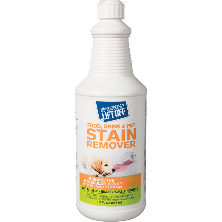 Image of Motsenbocker's Lift-Off® Stain Remover, Pet/Drink/Food, Multi-surface, 32oz, 6/CT, WE