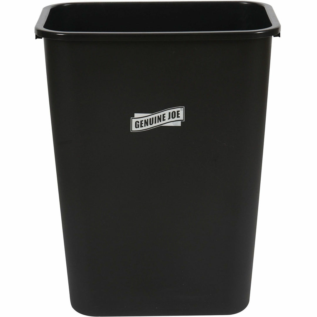 Image of Genuine Joe Wastebasket, 9-2/5"Wx15-1/5"Lx19-9/10"H, Black