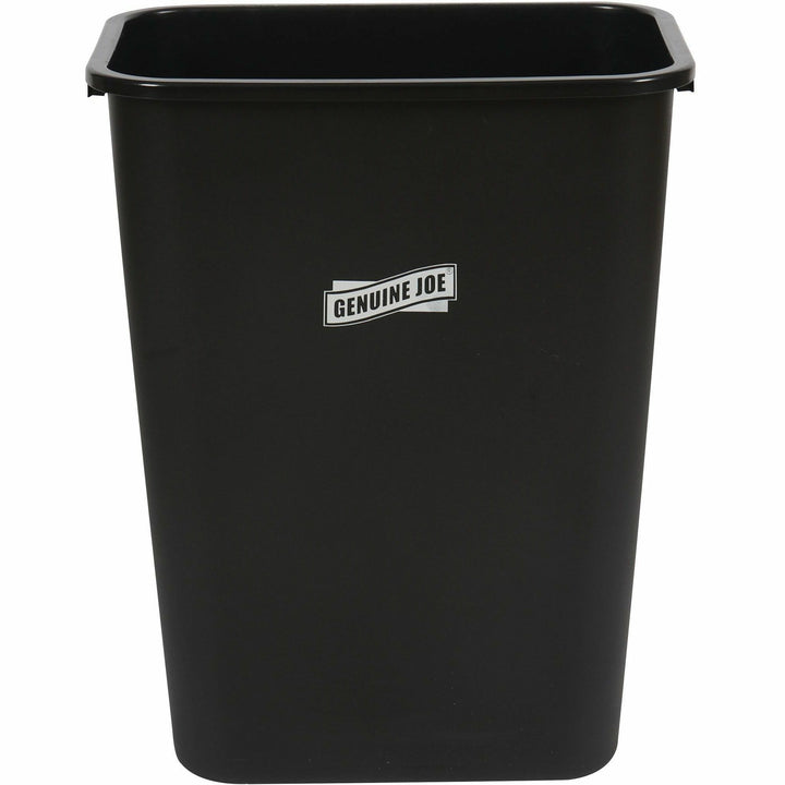 Image of Genuine Joe Wastebasket, 9-2/5"Wx15-1/5"Lx19-9/10"H, Black