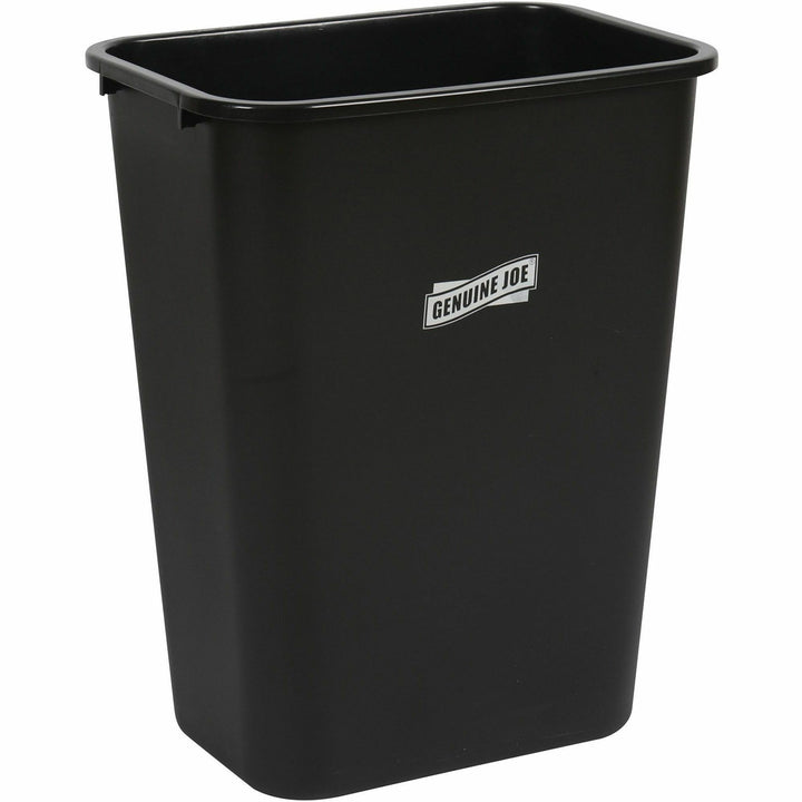 Image of Genuine Joe Wastebasket, 9-2/5"Wx15-1/5"Lx19-9/10"H, Black