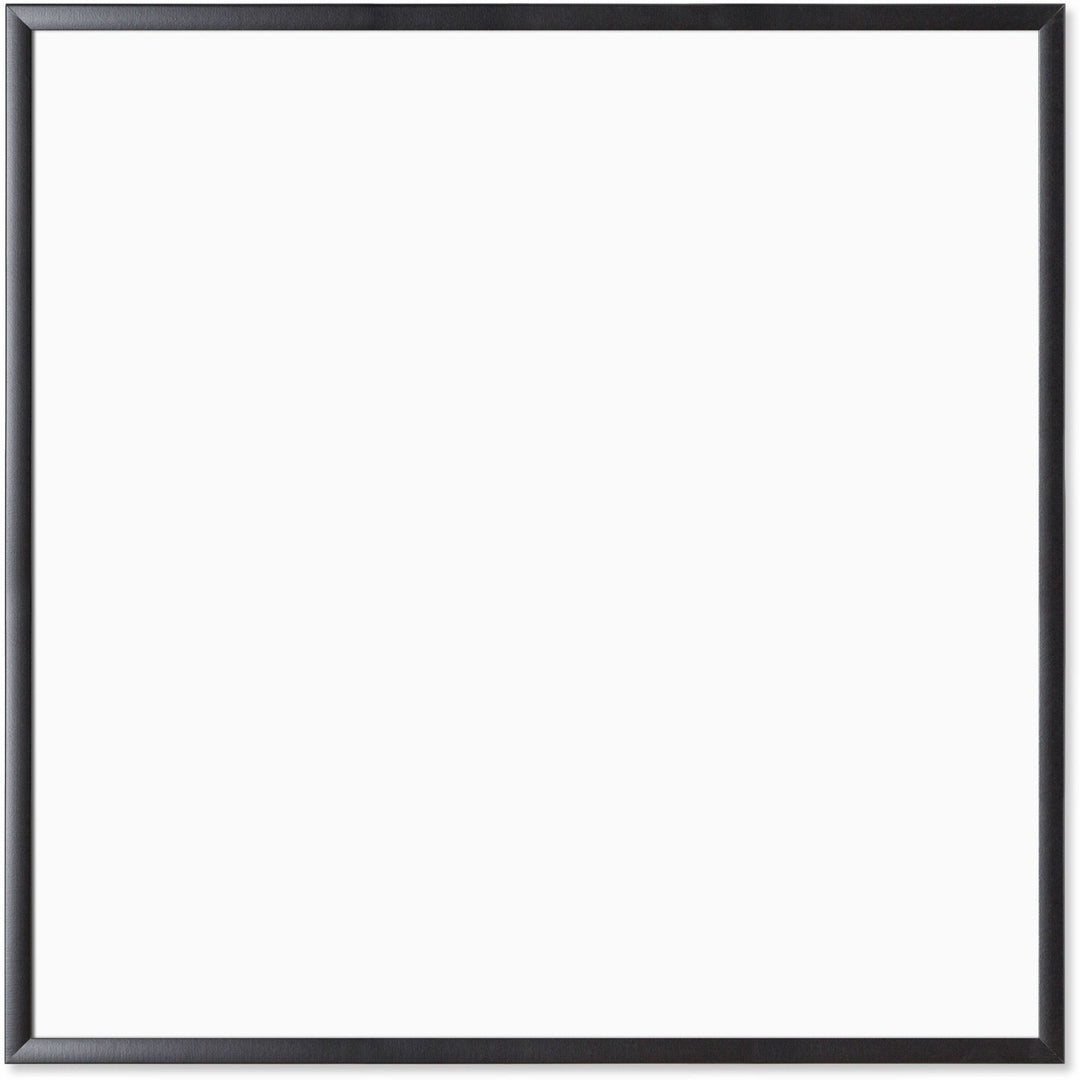 Image of U Brands Dry-erase Board, Magnetic, Steel, 36"x36", BK/WE