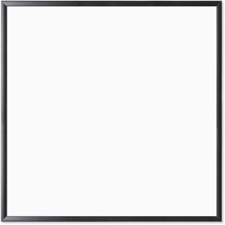 Image of U Brands Dry-erase Board, Magnetic, Steel, 36"x36", BK/WE