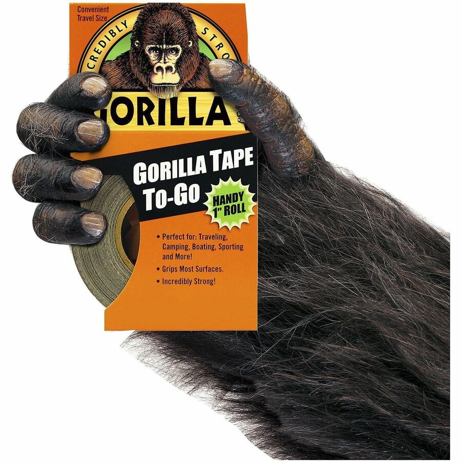 Image of Gorilla® Gorilla Tape, 1.5" Core, 1" X 10 Yds, Black