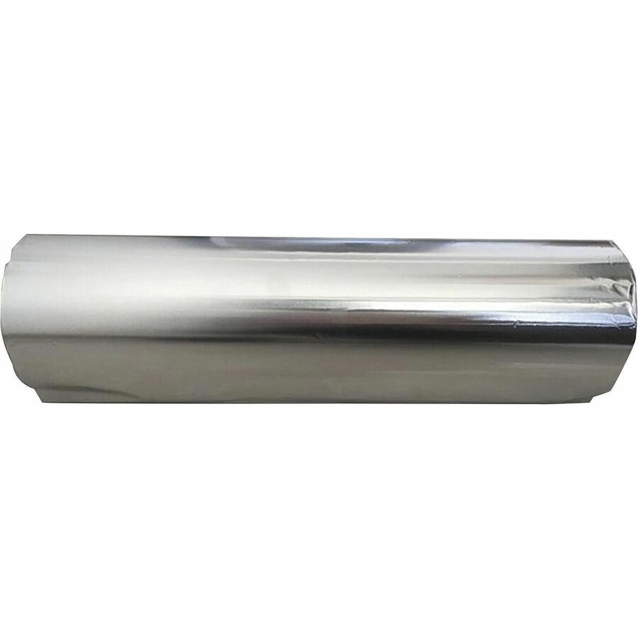 Image of Genuine Joe 10704CT Heavy-duty Aluminum Foil, 18" W x 500 ft Length, Heavy Duty, Sturdy, Dispenser, Pliable, Aluminum, Silver, 6 / Carton