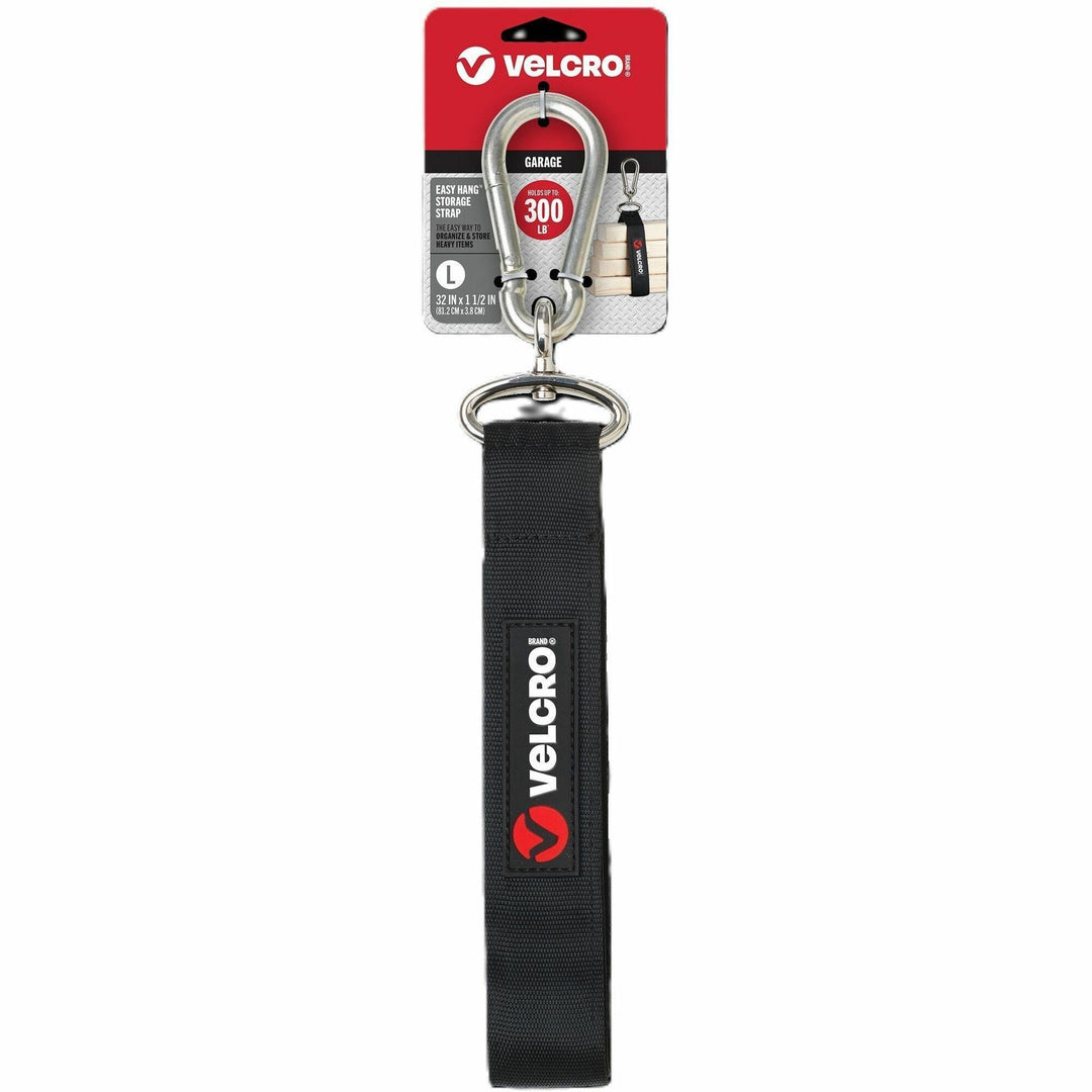 Image of VELCRO® Brand Strap, Easy Hang, 300 lb Cap, Large, 1-1/2"Wx32"H, Black