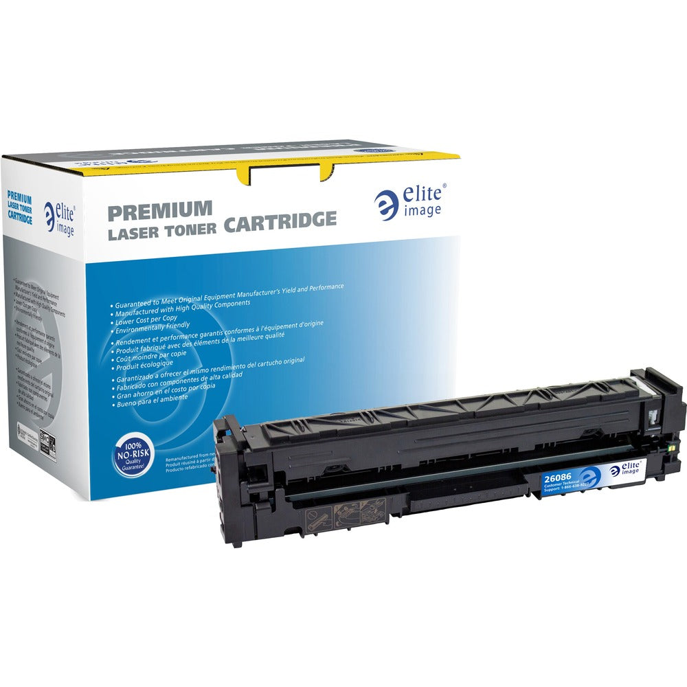Image of Elite Image Toner Cartridge, rem/ HP CF500A, 1400 Yield, BK