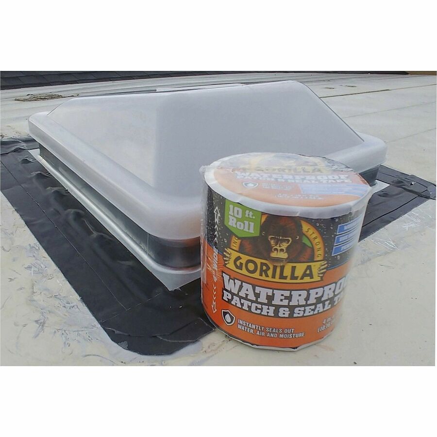 Image of The Gorilla Glue Company Patch and Seal Tape, 4-1/4"Wx4-1/4"Lx4"H, Black