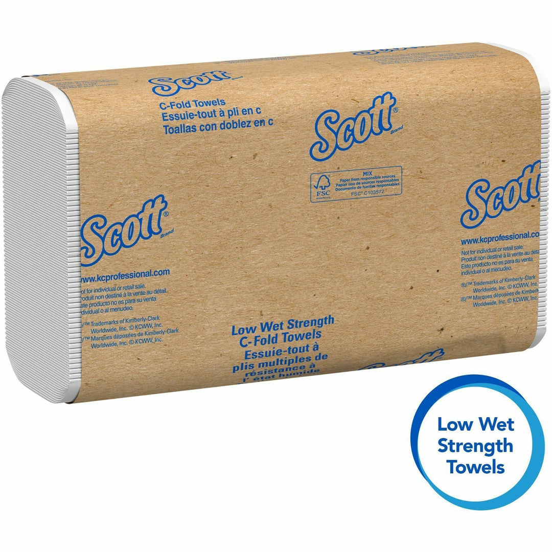 Image of Kimberly-Clark Professional Towels,C-Fold,Low Wet Strength,10.1"x13.15",200/PK,12/CT,WE