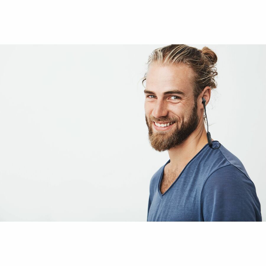 Image of Maxell® Earbuds, Wireless, w/ Mic, 1-1/4"Wx3-1/2"Lx6-1/2"H, Black