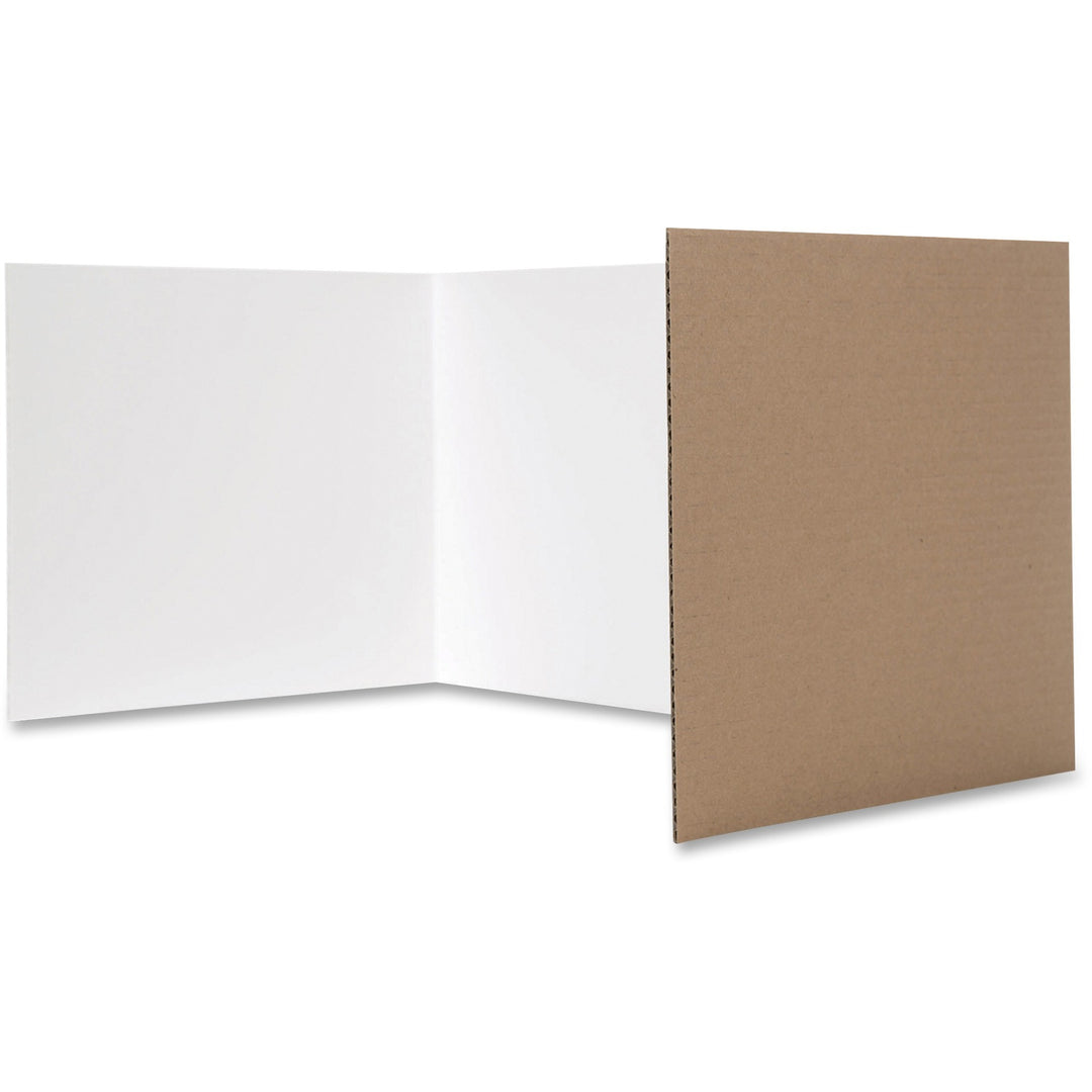 Image of Flipside Sturdy Carrel w/Corrugated, 12"X48", 24/PK, WE