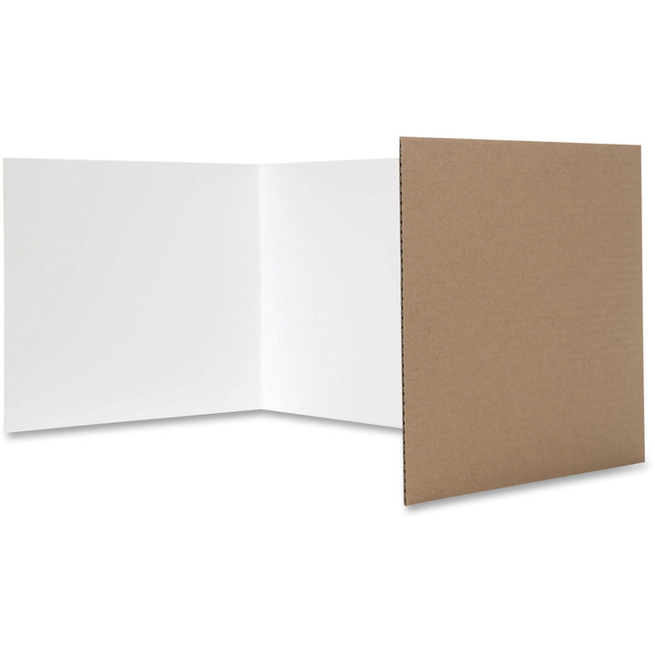 Image of Flipside Sturdy Carrel w/Corrugated, 12"X48", 24/PK, WE
