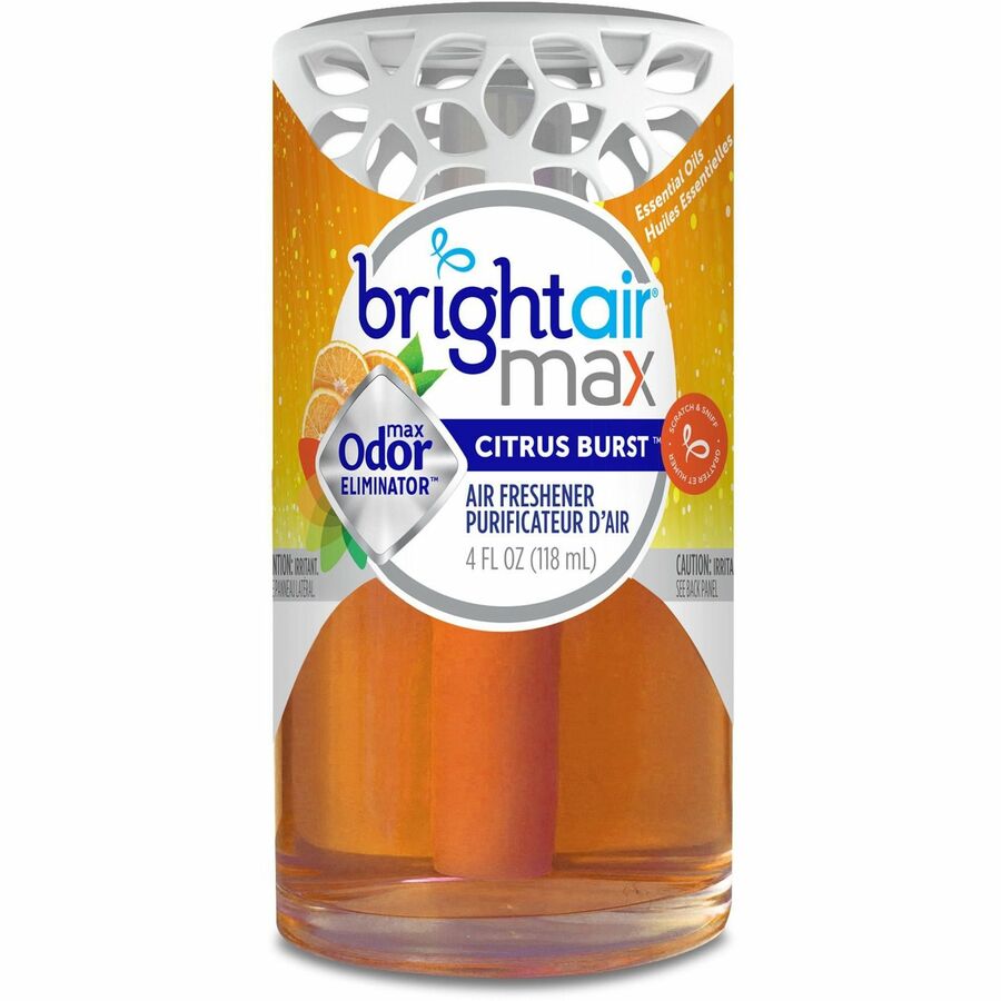 Image of BRIGHT Air® Air Freshener, Citrus Burst, 4 oz, 6/CT, Orange