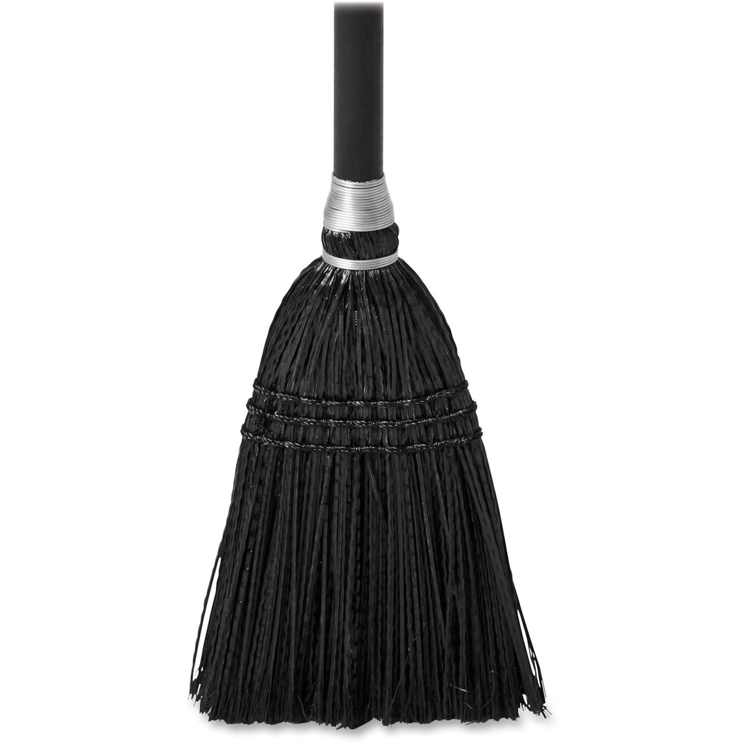 Image of Rubbermaid Commercial Products Broom, w/Wood Handle, Exec Series, 7"x37-1/2", 12/CT,Black