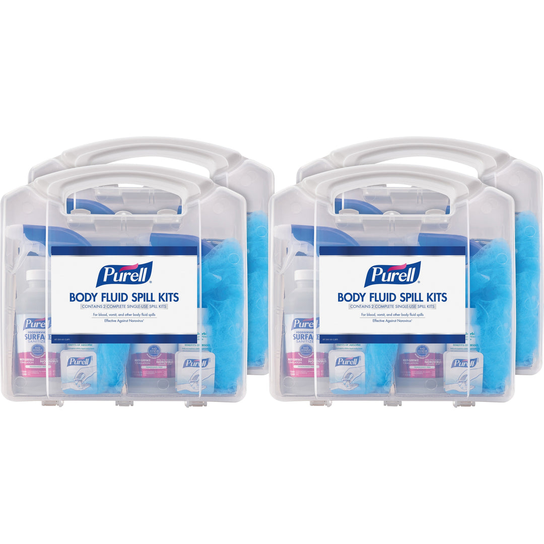Image of GOJO® Spill Kit,f/Body Fluids,w/User Protection,2 Uses,8/CT
