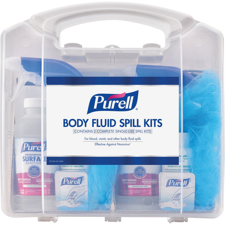 Image of GOJO® Spill Kit,f/Body Fluids,w/User Protection,2 Uses,8/CT