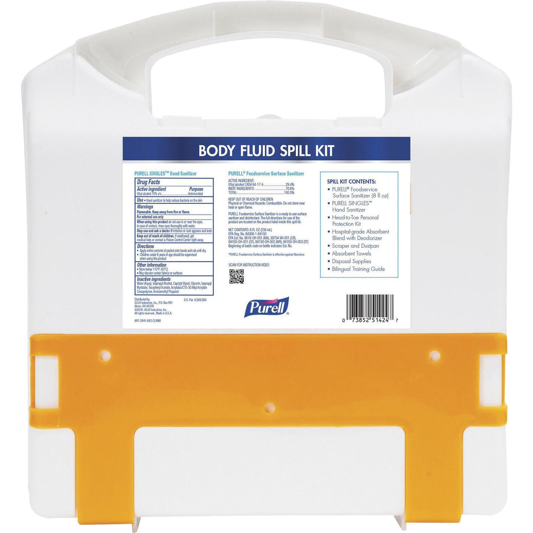 Image of GOJO® Spill Kit,f/Body Fluids,w/User Protection,2 Uses,8/CT