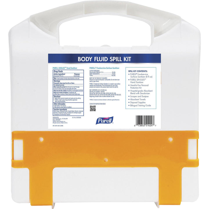 Image of GOJO® Spill Kit,f/Body Fluids,w/User Protection,2 Uses,8/CT