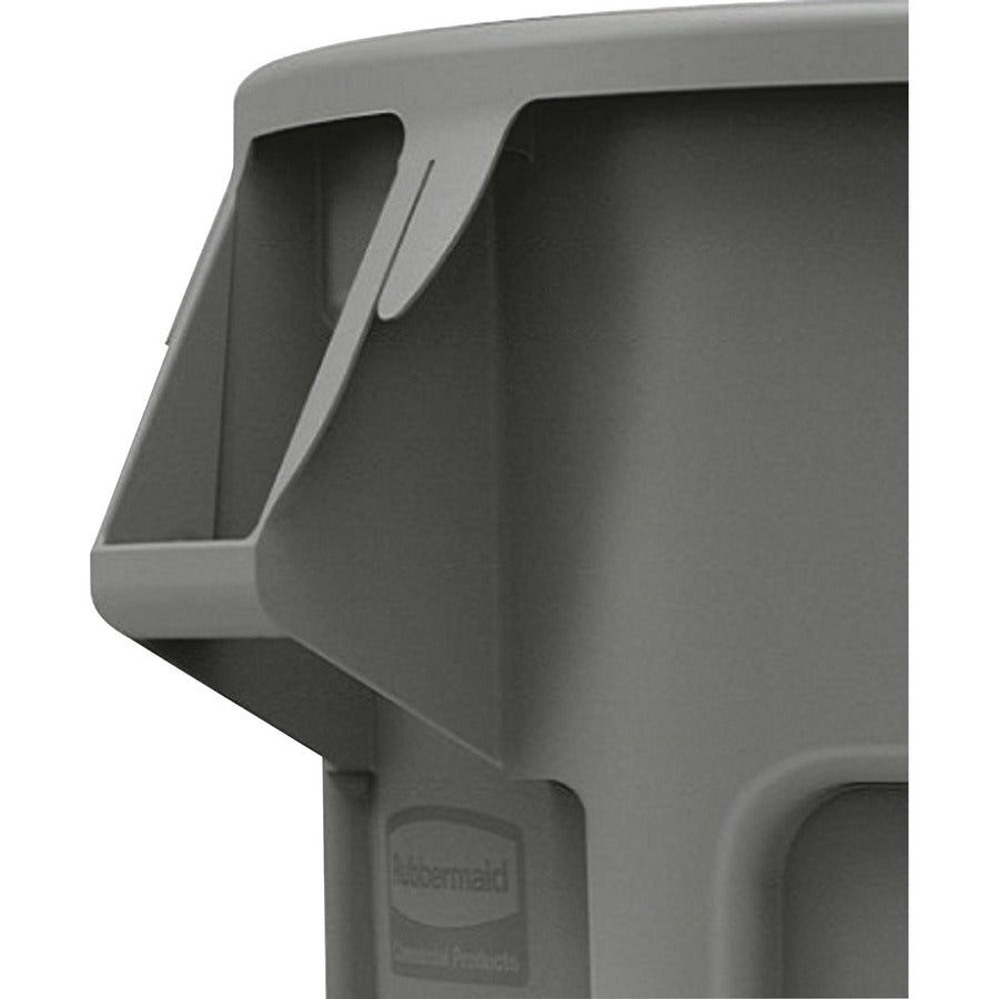 Image of Rubbermaid Commercial Products Brute Container, No Lid, 55Gal, 26.4"x33.2, 3/CT, Gray