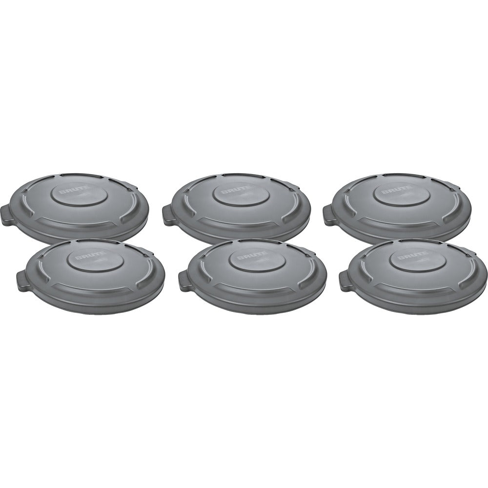 Image of Rubbermaid Commercial Products Lid w/Drain Channels f/20Gal, 6/CT, Gray