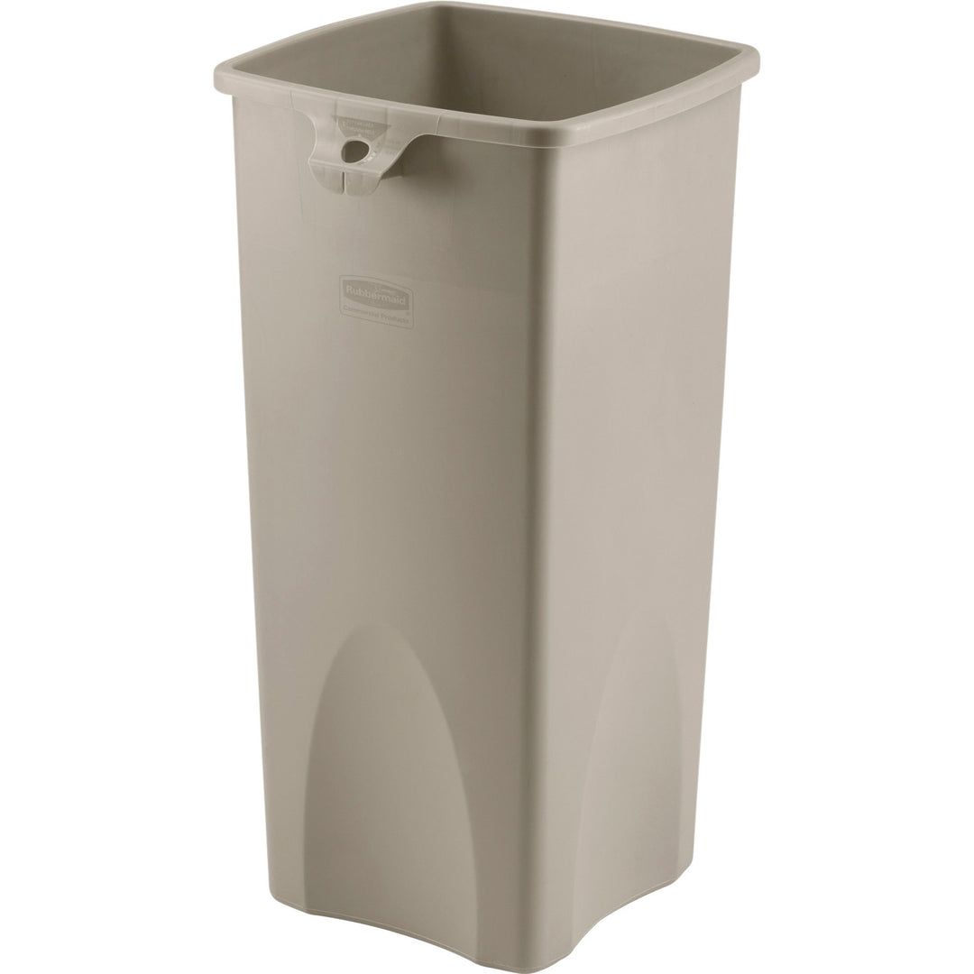 Image of Rubbermaid Commercial Products Waste Container,Sqre,23 Gal,15-1/2"x16-1/2"x30-9/10",3/CT,BE