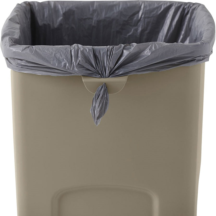 Image of Rubbermaid Commercial Products Waste Container,Sqre,23 Gal,15-1/2"x16-1/2"x30-9/10",3/CT,BE