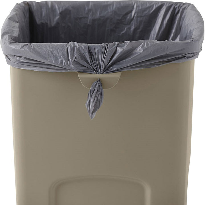 Image of Rubbermaid Commercial Products Waste Container,Sqre,23 Gal,15-1/2"x16-1/2"x30-9/10",3/CT,BE