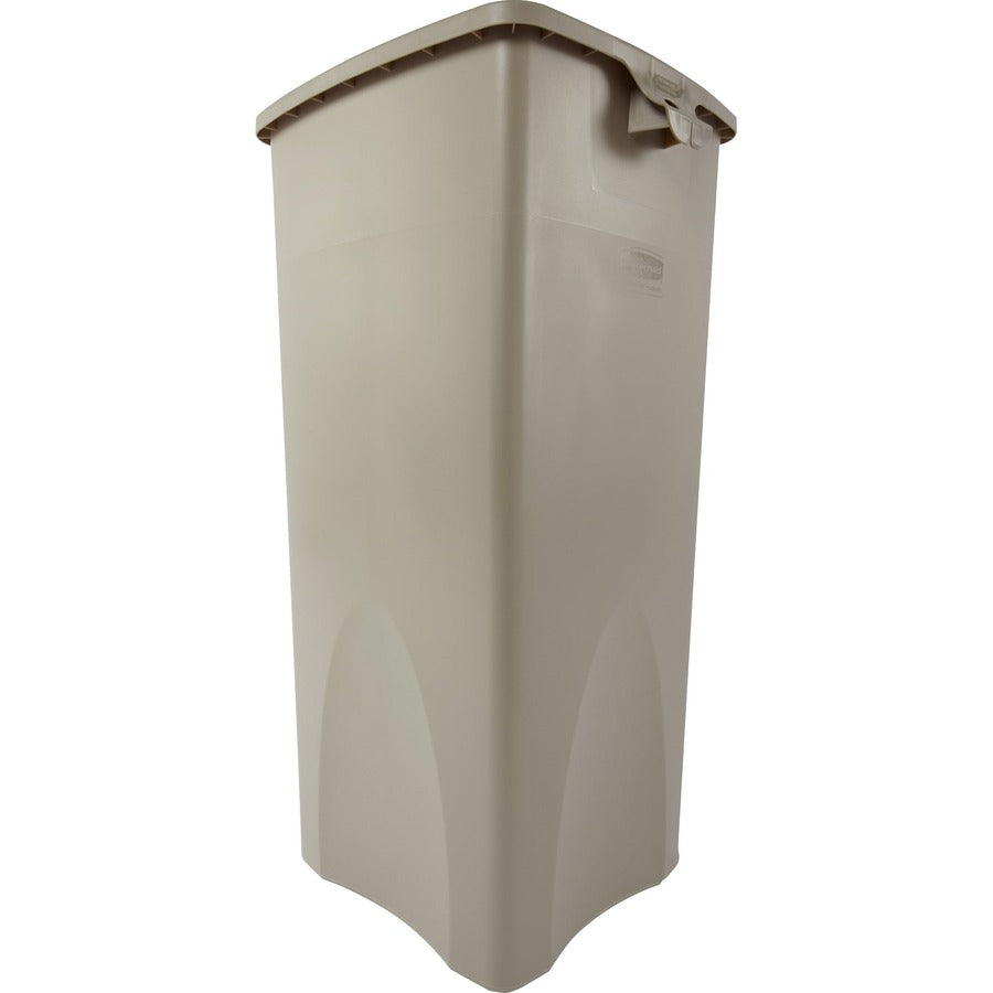 Image of Rubbermaid Commercial Products Waste Container,Sqre,23 Gal,15-1/2"x16-1/2"x30-9/10",3/CT,BE